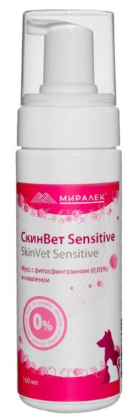 Мусс СкинВет Сенситив (SkinVet Sensitive) с фитосфингозином (0,05%) и ...