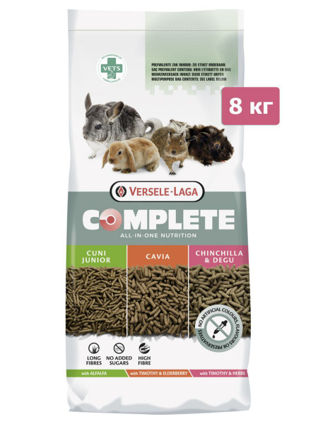 Корм для домашних животных Versele-Laga Complete Chinchilla & Degu для ...