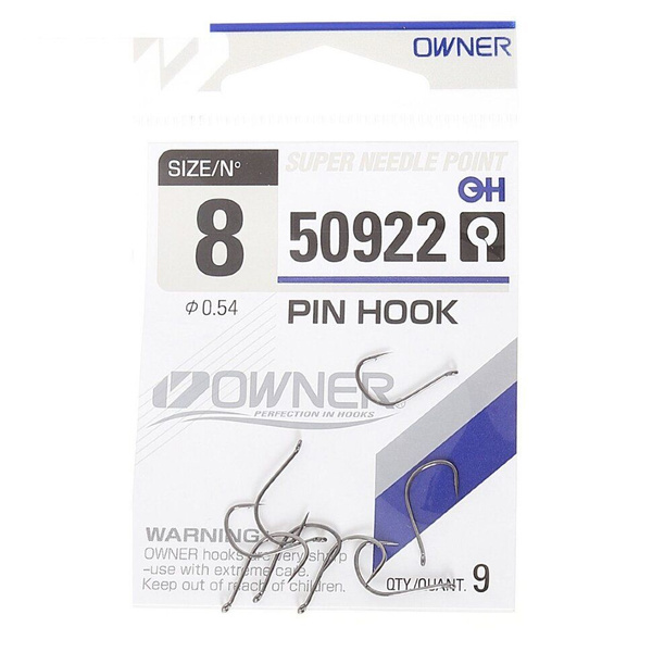 Крючок OWNER PIN HOOK 50922 №8. 9 штук - купить с доставкой по выгодным ...