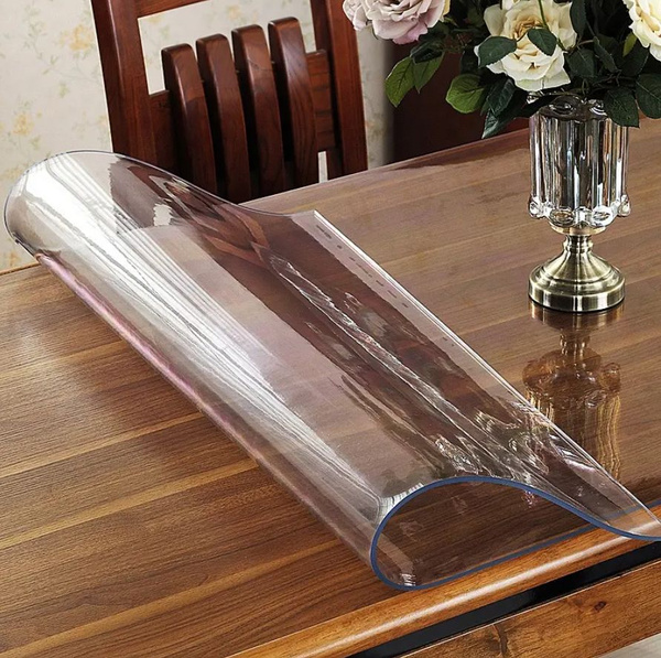 Гибкое стекло 125x125 см, толщина 1.5 мм, прозрачный, ПВХ ...
