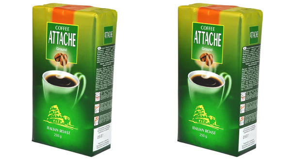 Attache Кофе молотый Итальянская обжарка,250 г, 2 уп - купить с ...