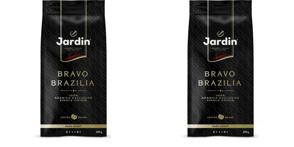 Jardin Кофе в зернах bravo brazilia, 250 г., 2 уп. - купить с доставкой ...
