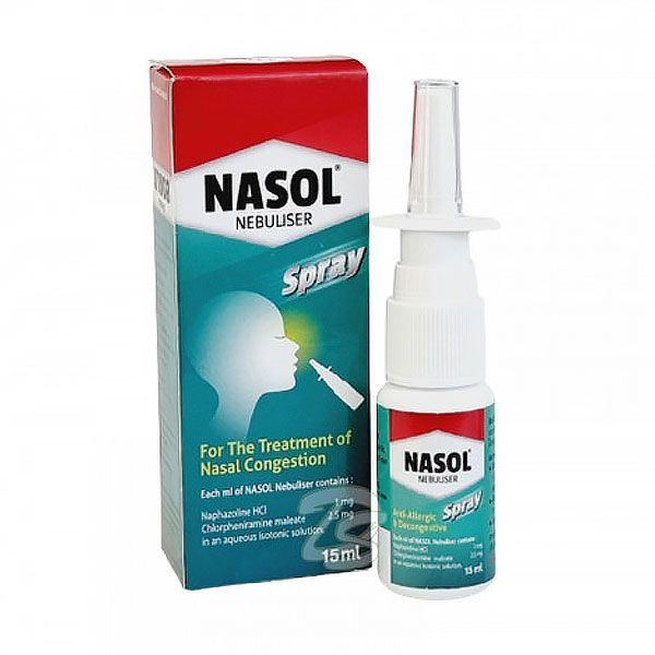 Эффективный спрей для облегчения симптомов насморка от Nasol Nebuliser ...
