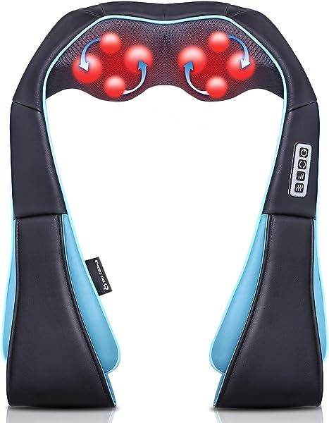Глубокий массажер шиацу для шеи, спины, плеч, талии, ног, стоп и мышц ...