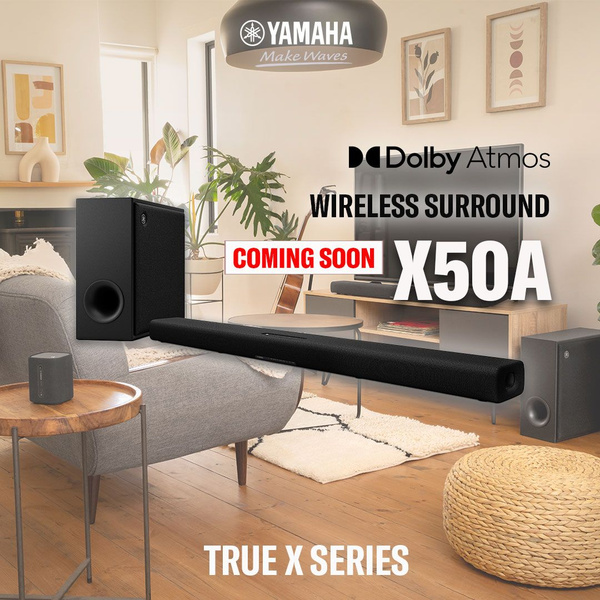 Колонки для домашнего кинотеатра Yamaha SR-X50A с панорамным звучанием ...
