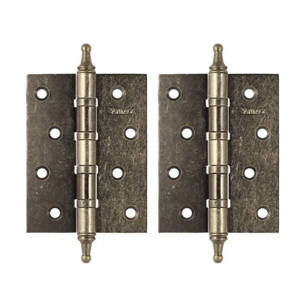 Петля дверная универсальная Vantage B4K-AS 100*75*3 Состаренное серебро ...