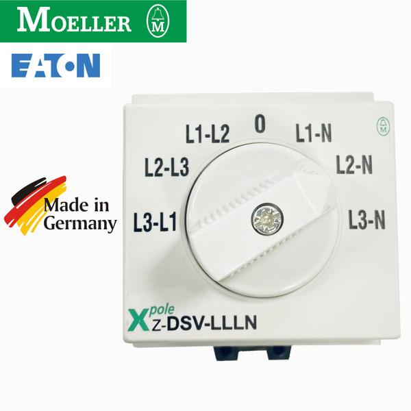 Переключатель вольтметра L+N; 1 полюсный Z-DSV-LLLN Eaton-Moeller ...