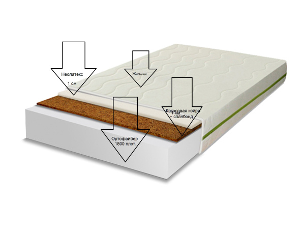 беспружинный матрас стронг