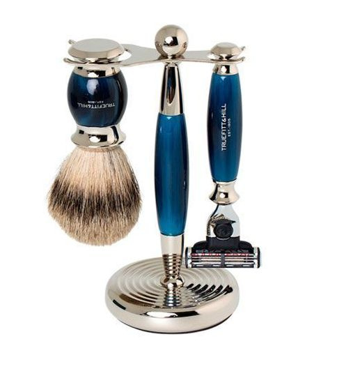Набор для бритья Truefitt & Hill Edwardian Collection Mach 3 Blue Opal ...