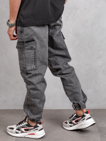 Джинсы Мужской CATCH серый, серый металлик карго Джинс, размер 46, 48 ...