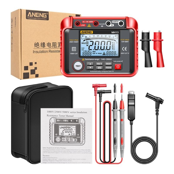 Цифровой Ом-тестер MH13 Мультиметр Megometro Измеритель сопротивления ...