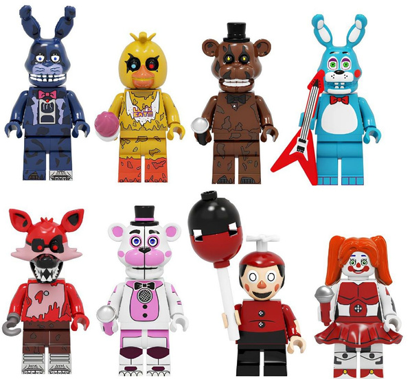 Набор минифигурок Аниматроники ФНАФ / Пять ночей у Фредди FNAF ...