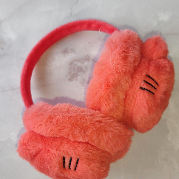 Меховые наушники для девочек с Hello Kitty, ободок на голову с теплыми ...
