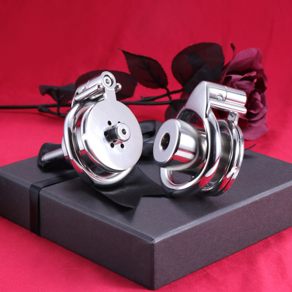 Хардкор Перевернутая мужская клетка целомудрия с замком для члена с ...