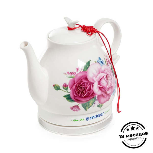 Чайник электрический керамический Endever KR-400C/410C / 1,6л / 1600 Вт ...