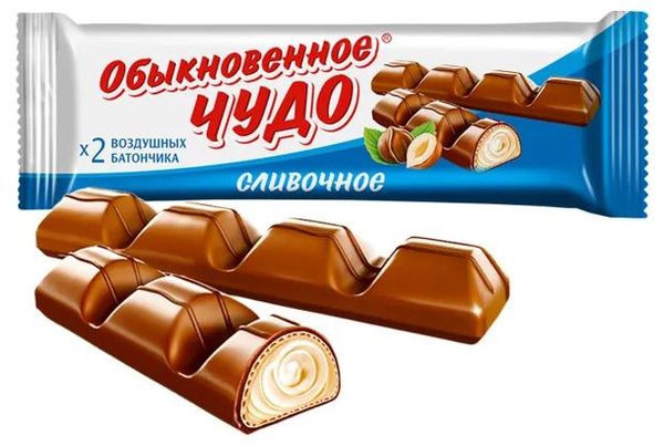 Батончик "Обыкновенное чудо" сливочное, 24 шт по 55 г - купить с ...