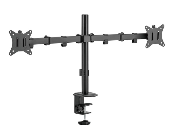 Кронштейн для монитора двойной Ridberg LDT66-C024 Duo черный, держатель ...