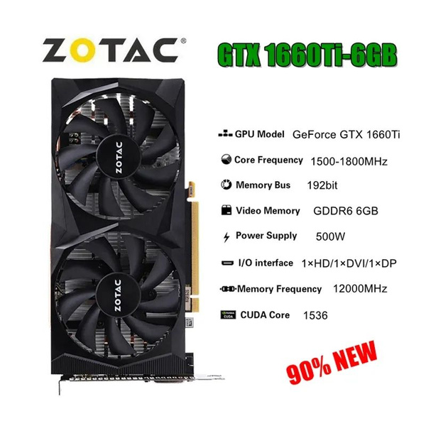 Видеокарта GeForce GTX 1660 Ti, 6 ГБ GDDR6 - купить по низким ценам в ...