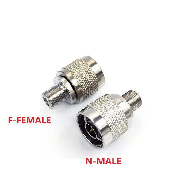 Переходник N male - F female под F разъем - купить с доставкой по ...