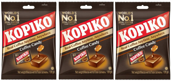 Леденцы КОПИКО КОФЕ КАНДИ (KOPIKO COFEE CANDY) 108 гр/3 шт. - купить с ...