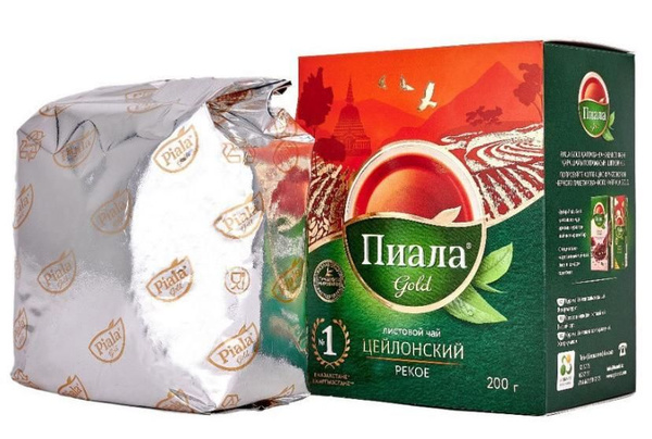 Чай Казахстанский Пиала Голд Листовой Цейлонский 200 гр - купить с ...