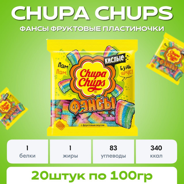 мармелад чупа чупс фансы 100гр 20пачка - купить с доставкой по выгодным ...