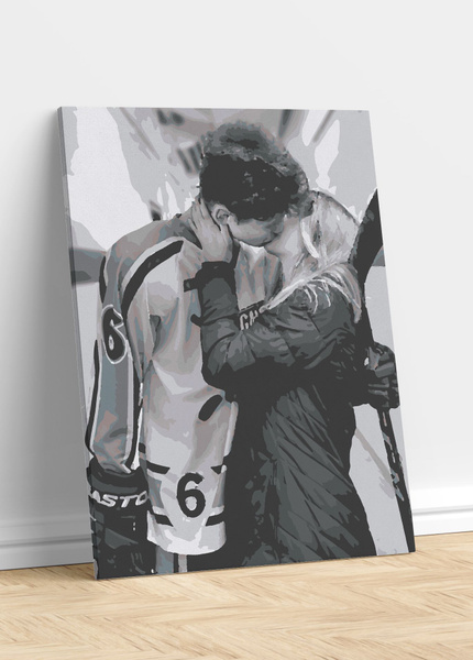 Картина по номерам 40х50 Хоккей влюбленная пара - купить с доставкой по ...