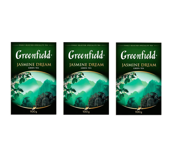 Чай зеленый Greenfield Jasmine Dream листовой 100 г х 3 упак - купить с ...