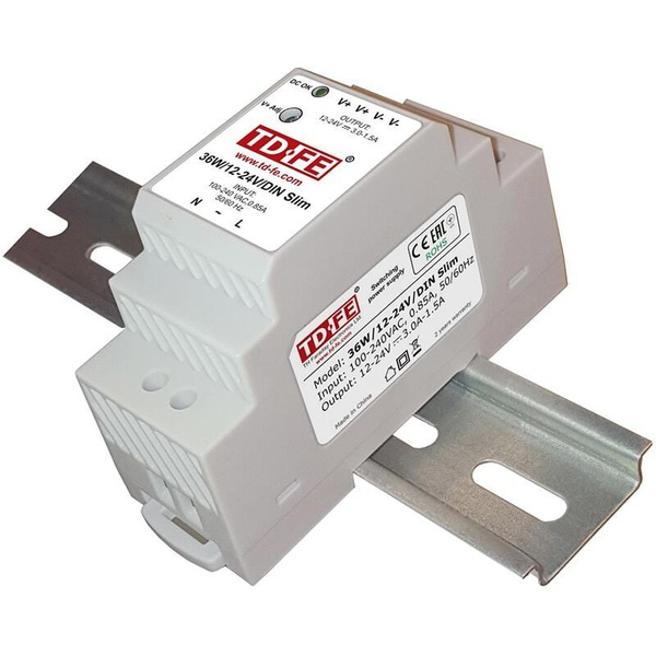 36W/12-24V/DIN Slim блок питания Faraday купить на OZON по низкой цене ...