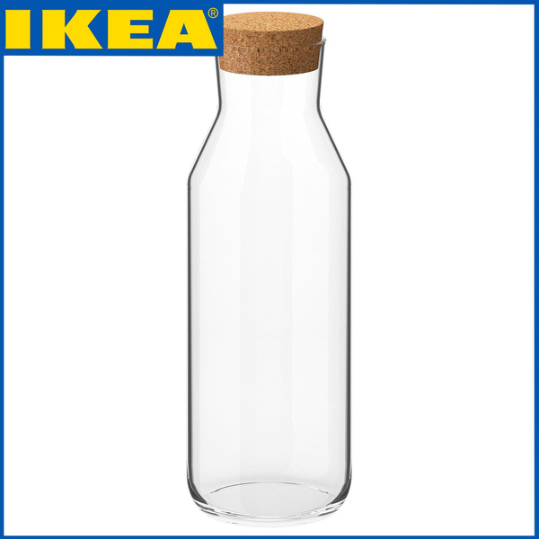 Бутылка для воды IKEA(ИКЕА), с крышкой, 1 л по выгодной цене в интернет ...