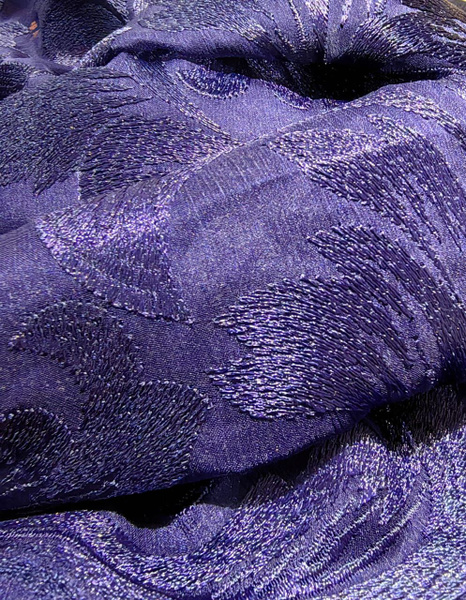 Ткань шифон-креш с вышивкой - купить с доставкой по выгодным ценам в ...