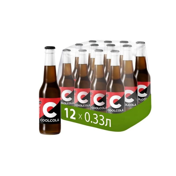 Напиток газированный Cool Cola Zero 0.33 л в стеклянной бутылке (12 ...