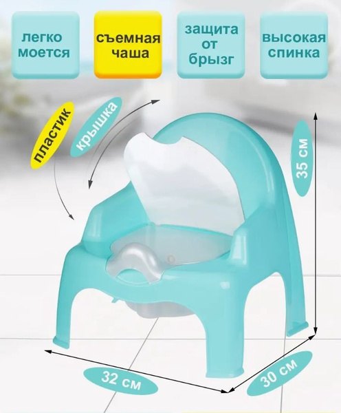 Горшок детский для мальчика, девочки, для детей, ребёнка дорожный ...