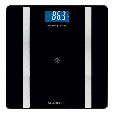 Напольные весы Scarlett диагностические SC-BS33ED110 с функцией Bluetooth, черный  #1