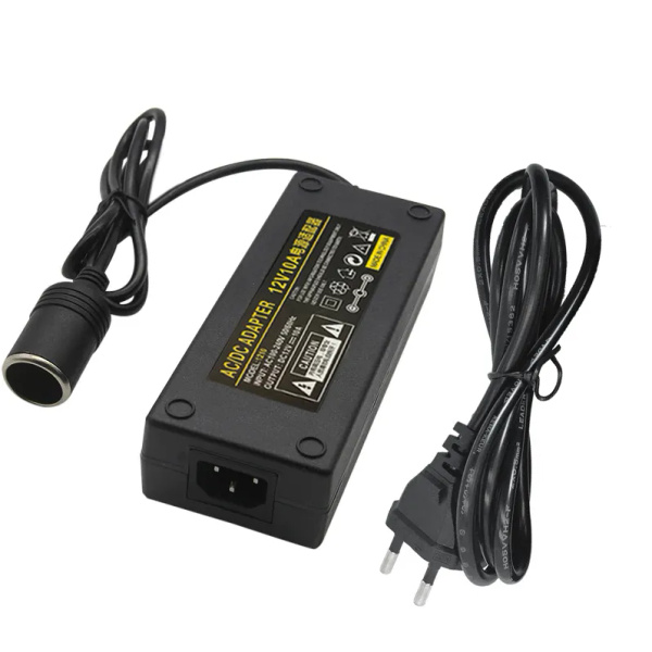 Адаптер питания сетевой с гнездом прикуривателя 220V в 12V 10A ...
