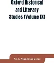 Oxford historical and Literary Studies (Volume IX). Warren Hastings in Bengal : 1772-1774 - M. E. Monckton Jones