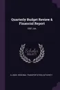 Quarterly Budget Review & Financial Report. 1997:Jan. - Illinois Regional Transportat Authority