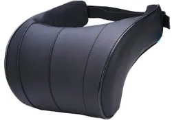 Автомобильная ортопедическая подушка для шеи Curve Eco, цвет - черный. Верхний съемный чехол выполнен из комбинированного  ...