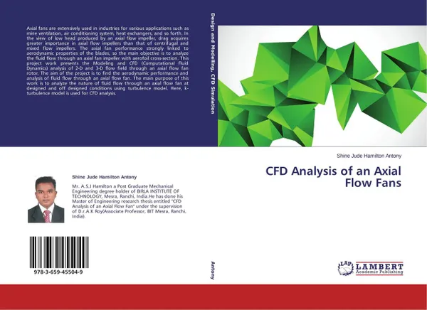 Обложка книги CFD Analysis of an Axial Flow Fans, Shine Jude Hamilton Antony