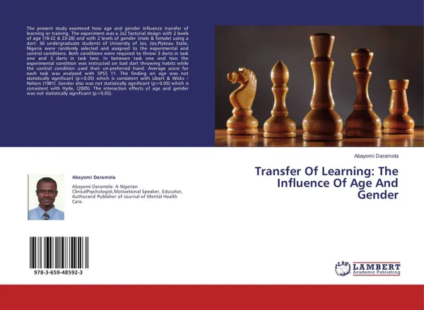 Обложка книги Transfer Of Learning: The Influence Of Age And Gender, Abayomi Daramola