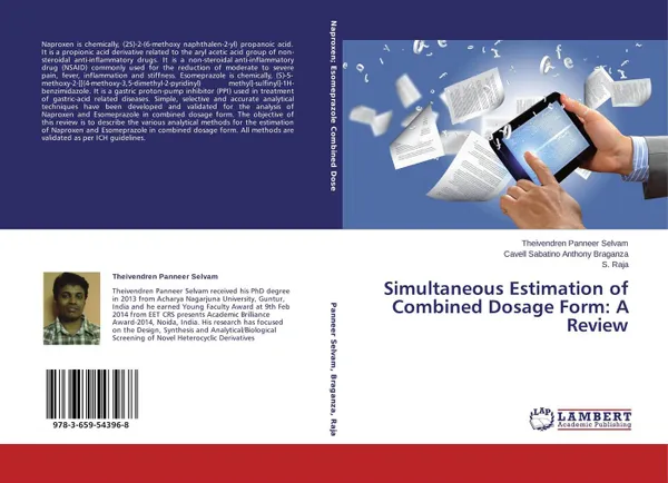 Обложка книги Simultaneous Estimation of Combined Dosage Form: A Review, Theivendren Panneer Selvam,Cavell Sabatino Anthony Braganza and S. Raja