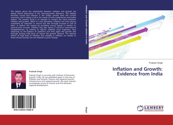 Обложка книги Inflation and Growth: Evidence from India, Prakash Singh