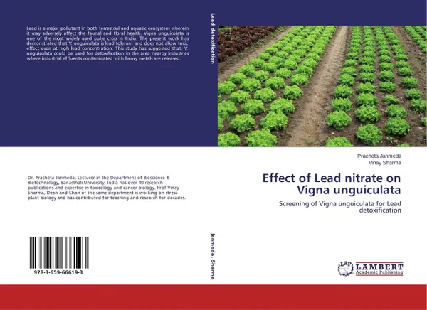 Обложка книги Effect of Lead nitrate on Vigna unguiculata, Pracheta Janmeda and VINAY SHARMA