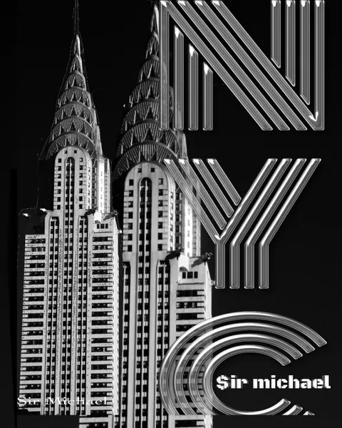 Обложка книги Iconic Chrysler Building New York City  Drawing Writing journal, $ir Michael Huhn, Michael Huhn