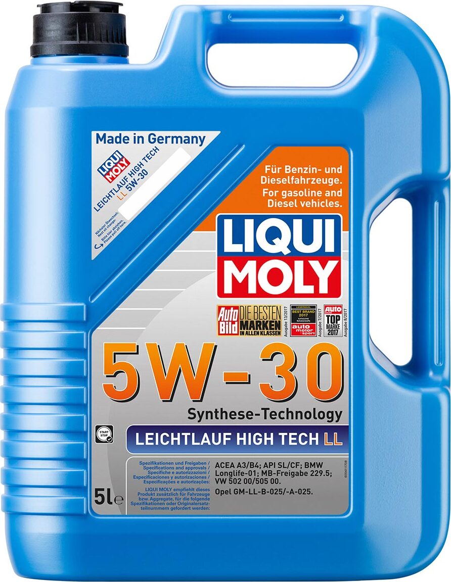 фото Масло моторное синт. Leichtlauf High Tech LL 5W-30 (5л) Liqui moly