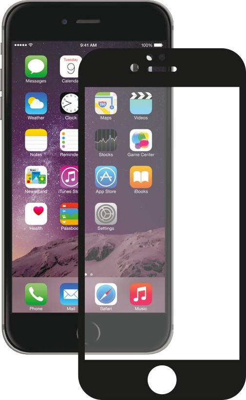 фото Защитное стекло 9D Full Glue для APPLE IPHONE 6/черное Glass