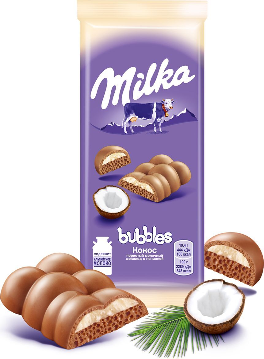 Штрих код milka bubbles шоколад мол пористый 80г крафт фуд