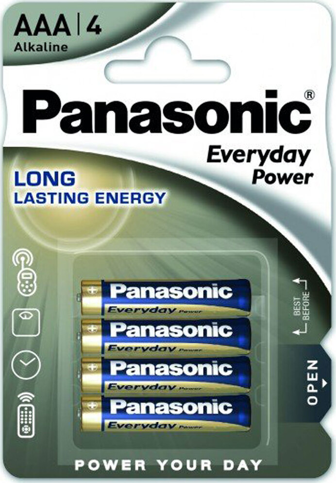 фото Батарейка Panasonic Everyday Power LR03REE/4BR, AAA щелочная, 4 шт