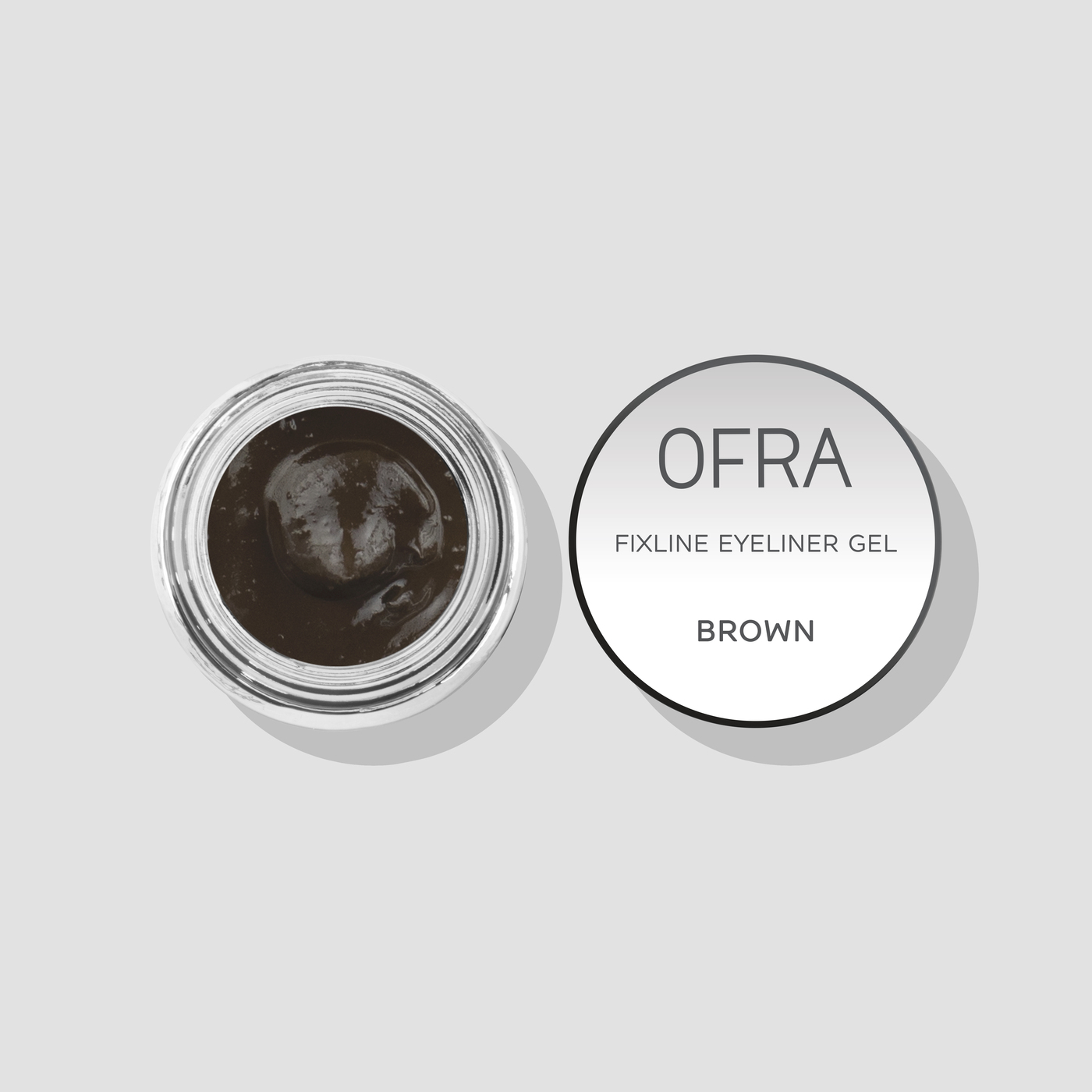 фото OFRA Подводка гелевая FixLine Eyeliner Gel, оттенок: Brown 5 гр.