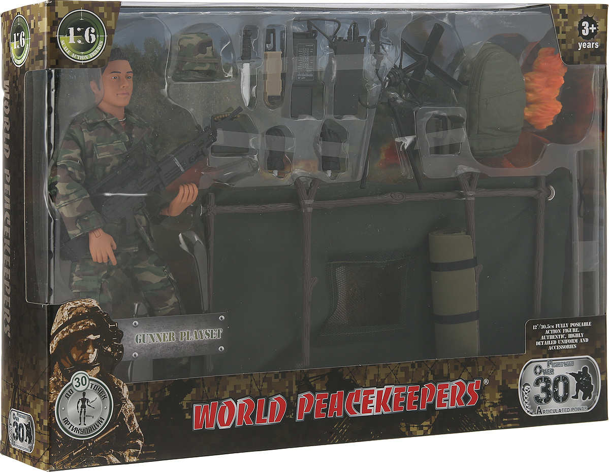 фото Фигурка World Peacekeeper Артеллирист, масштаб 1:6, MC90402